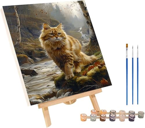 Malen Nach Zahlen Erwachsene Katze, Malen Nach Zahlen Landschaft, DIY Handgemalt Ölgemälde Kit Mit 3 Pinseln und Acrylfarbe, Paint by Numbers Basteln Erwachsene, Deko Wohnzimmer 80x110 cm O-1917 Malen Nach Zahlen Erwachsene Katze, Malen Nach Zahlen Landschaft, DIY Handgemalt Ölgemälde Kit Mit 3 Pinseln und Acrylfarbe, Paint by Numbers Basteln Erwachsene, Deko Wohnzimmer 80x110 cm O-1917 von MAYINGOU