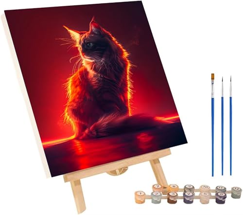 Malen Nach Zahlen Erwachsene Katze, Malen Nach Zahlen Tier, DIY Set Erwachsene Mit 3 Pinseln und Acrylfarbe, Paint by Numbers für Deko Wohnzimmer und Wanddeko, Geschenke für Frauen 100x135 cm 2-7537 Malen Nach Zahlen Erwachsene Katze, Malen Nach Zahlen Tier, DIY Set Erwachsene Mit 3 Pinseln und Acrylfarbe, Paint by Numbers für Deko Wohnzimmer und Wanddeko, Geschenke für Frauen 100x135 cm 2-7537 von MAYINGOU