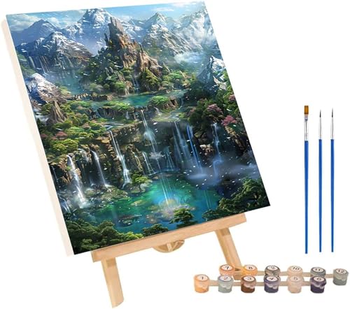 Malen Nach Zahlen Erwachsene Landschaft, Malen Nach Zahlen Berg, DIY Set Erwachsene Mit 3 Pinseln und Acrylfarbe, Paint by Numbers für Deko Wohnzimmer Wanddeko, Geschenke für Frauen 60x80 cm 9-7011 Malen Nach Zahlen Erwachsene Landschaft, Malen Nach Zahlen Berg, DIY Set Erwachsene Mit 3 Pinseln und Acrylfarbe, Paint by Numbers für Deko Wohnzimmer Wanddeko, Geschenke für Frauen 60x80 cm 9-7011 von MAYINGOU