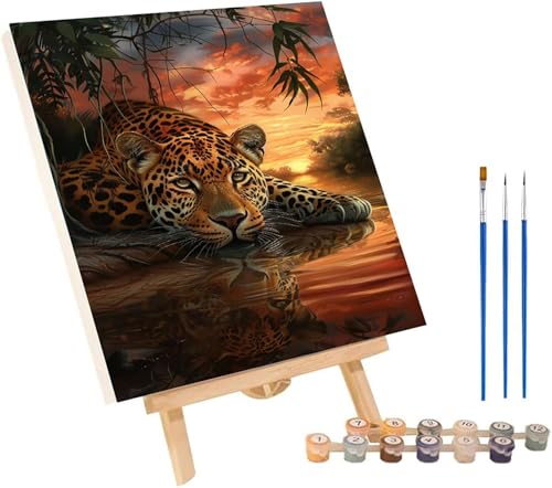 Malen Nach Zahlen Erwachsene Leopard, Malen Nach Zahlen Sonnenuntergang, DIY Handgemalt Ölgemälde Kit Mit Pinseln und Acrylfarbe, Paint by Numbers Basteln Erwachsene, Deko Wohnzimmer 100x130 cm 6-6056 Malen Nach Zahlen Erwachsene Leopard, Malen Nach Zahlen Sonnenuntergang, DIY Handgemalt Ölgemälde Kit Mit Pinseln und Acrylfarbe, Paint by Numbers Basteln Erwachsene, Deko Wohnzimmer 100x130 cm 6-6056 von MAYINGOU