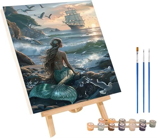 Malen Nach Zahlen Erwachsene Meerjungfrau, Malen Nach Zahlen Strand, DIY Handgemalt Ölgemälde Kit Mit 3 Pinseln und Acrylfarbe, Paint by Numbers Basteln Erwachsene, Deko Wohnzimmer 80x110 cm 5-7220 Malen Nach Zahlen Erwachsene Meerjungfrau, Malen Nach Zahlen Strand, DIY Handgemalt Ölgemälde Kit Mit 3 Pinseln und Acrylfarbe, Paint by Numbers Basteln Erwachsene, Deko Wohnzimmer 80x110 cm 5-7220 von MAYINGOU