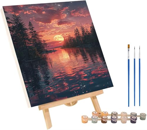 Malen Nach Zahlen Erwachsene Mond, Malen Nach Zahlen Landschaft, DIY Set Erwachsene Mit 3 Pinseln und Acrylfarbe, Paint by Numbers für Deko Wohnzimmer und Wanddeko Geschenke 100x130 cm 9-2734 Malen Nach Zahlen Erwachsene Mond, Malen Nach Zahlen Landschaft, DIY Set Erwachsene Mit 3 Pinseln und Acrylfarbe, Paint by Numbers für Deko Wohnzimmer und Wanddeko Geschenke 100x130 cm 9-2734 von MAYINGOU