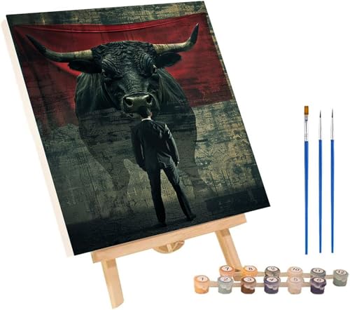 Malen Nach Zahlen Erwachsene Ochse, Malen Nach Zahlen Matador, DIY Handgemalt Ölgemälde Kit Mit 3 Pinseln und Acrylfarbe, Paint by Numbers Basteln Erwachsene, Deko Wohnzimmer 100x135 cm 6-5482 Malen Nach Zahlen Erwachsene Ochse, Malen Nach Zahlen Matador, DIY Handgemalt Ölgemälde Kit Mit 3 Pinseln und Acrylfarbe, Paint by Numbers Basteln Erwachsene, Deko Wohnzimmer 100x135 cm 6-5482 von MAYINGOU
