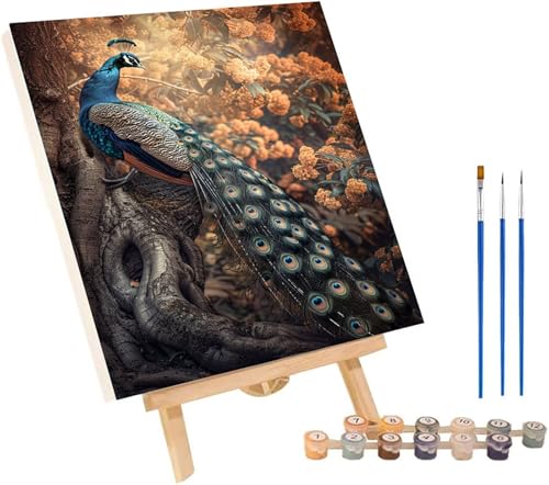 Malen Nach Zahlen Erwachsene Pfau, Malen Nach Zahlen Blume, DIY Handgemalt Ölgemälde Kit Mit 3 Pinseln und Acrylfarbe, Paint by Numbers Basteln Erwachsene, Deko Wohnzimmer Geschenke 60x70 cm D-9738 Malen Nach Zahlen Erwachsene Pfau, Malen Nach Zahlen Blume, DIY Handgemalt Ölgemälde Kit Mit 3 Pinseln und Acrylfarbe, Paint by Numbers Basteln Erwachsene, Deko Wohnzimmer Geschenke 60x70 cm D-9738 von MAYINGOU