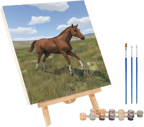 Malen Nach Zahlen Erwachsene Pferd, Malen Nach Zahlen Wiese, DIY Handgemalt Ölgemälde Kit Mit 3 Pinseln und Acrylfarbe, Paint by Numbers Basteln Erwachsene, Deko Wohnzimmer Geschenke 60x70 cm A-8323 Malen Nach Zahlen Erwachsene Pferd, Malen Nach Zahlen Wiese, DIY Handgemalt Ölgemälde Kit Mit 3 Pinseln und Acrylfarbe, Paint by Numbers Basteln Erwachsene, Deko Wohnzimmer Geschenke 60x70 cm A-8323 von MAYINGOU