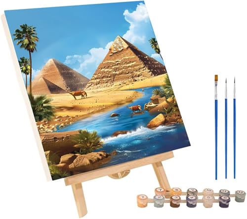 Malen Nach Zahlen Erwachsene Pyramide, Malen Nach Zahlen Landschaft, DIY Set Erwachsene Mit 3 Pinseln und Acrylfarbe, Paint by Numbers für Deko Wohnzimmer und Wanddeko Geschenke 90x120 cm 9-6748 Malen Nach Zahlen Erwachsene Pyramide, Malen Nach Zahlen Landschaft, DIY Set Erwachsene Mit 3 Pinseln und Acrylfarbe, Paint by Numbers für Deko Wohnzimmer und Wanddeko Geschenke 90x120 cm 9-6748 von MAYINGOU