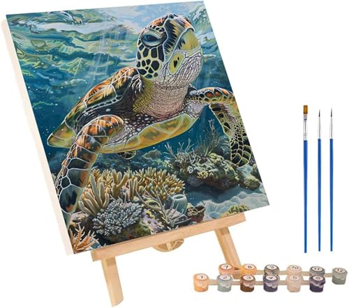 Malen Nach Zahlen Erwachsene SchildkröTe, Malen Nach Zahlen Fisch, DIY Handgemalt Ölgemälde Kit Mit 3 Pinseln und Acrylfarbe, Paint by Numbers Basteln Erwachsene, Deko Wohnzimmer 30x40 cm 0-9261 Malen Nach Zahlen Erwachsene SchildkröTe, Malen Nach Zahlen Fisch, DIY Handgemalt Ölgemälde Kit Mit 3 Pinseln und Acrylfarbe, Paint by Numbers Basteln Erwachsene, Deko Wohnzimmer 30x40 cm 0-9261 von MAYINGOU