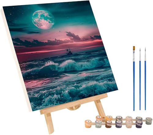 Malen Nach Zahlen Erwachsene Sonnenuntergang, Malen Nach Zahlen Landschaft, DIY Handgemalt Ölgemälde Kit Mit Pinseln und Acrylfarbe, Paint by Numbers Basteln Erwachsene, Geschenke 40x50 cm 4-3367 Malen Nach Zahlen Erwachsene Sonnenuntergang, Malen Nach Zahlen Landschaft, DIY Handgemalt Ölgemälde Kit Mit Pinseln und Acrylfarbe, Paint by Numbers Basteln Erwachsene, Geschenke 40x50 cm 4-3367 von MAYINGOU