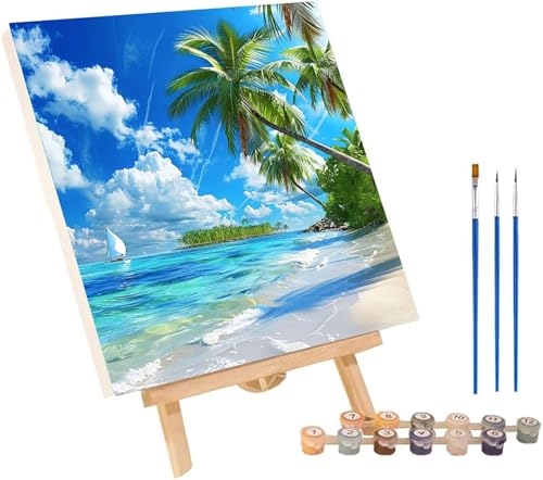 Malen Nach Zahlen Erwachsene Strand, Malen Nach Zahlen Landschaft, DIY Handgemalt Ölgemälde Kit Mit 3 Pinseln und Acrylfarbe, Paint by Numbers Basteln Erwachsene, Deko Wohnzimmer 30x40 cm 9-5412 Malen Nach Zahlen Erwachsene Strand, Malen Nach Zahlen Landschaft, DIY Handgemalt Ölgemälde Kit Mit 3 Pinseln und Acrylfarbe, Paint by Numbers Basteln Erwachsene, Deko Wohnzimmer 30x40 cm 9-5412 von MAYINGOU