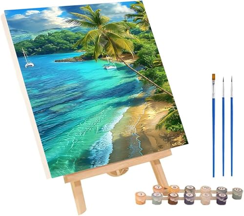 Malen Nach Zahlen Erwachsene Strand, Malen Nach Zahlen Landschaft, DIY Handgemalt Ölgemälde Kit Mit 3 Pinseln und Acrylfarbe, Paint by Numbers Basteln Erwachsene, Deko Wohnzimmer 60x70 cm S-6755 Malen Nach Zahlen Erwachsene Strand, Malen Nach Zahlen Landschaft, DIY Handgemalt Ölgemälde Kit Mit 3 Pinseln und Acrylfarbe, Paint by Numbers Basteln Erwachsene, Deko Wohnzimmer 60x70 cm S-6755 von MAYINGOU