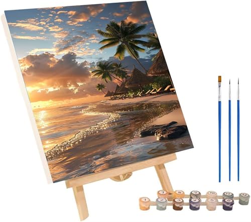 Malen Nach Zahlen Erwachsene Strand, Malen Nach Zahlen Sonnenuntergang, DIY Set Erwachsene Mit 3 Pinseln und Acrylfarbe, Paint by Numbers für Deko Wohnzimmer und Wanddeko Geschenke 60x70 cm L-5001 Malen Nach Zahlen Erwachsene Strand, Malen Nach Zahlen Sonnenuntergang, DIY Set Erwachsene Mit 3 Pinseln und Acrylfarbe, Paint by Numbers für Deko Wohnzimmer und Wanddeko Geschenke 60x70 cm L-5001 von MAYINGOU