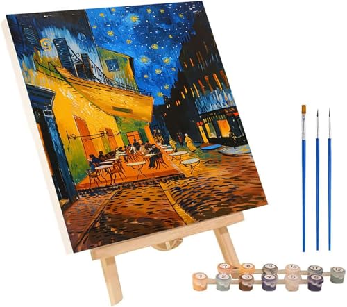 Malen Nach Zahlen Erwachsene StraßE, Malen Nach Zahlen Frei, DIY Handgemalt Ölgemälde Kit Mit 3 Pinseln und Acrylfarbe, Paint by Numbers Basteln Erwachsene, Deko Wohnzimmer Geschenke 30x40 cm M-8961 von MAYINGOU
