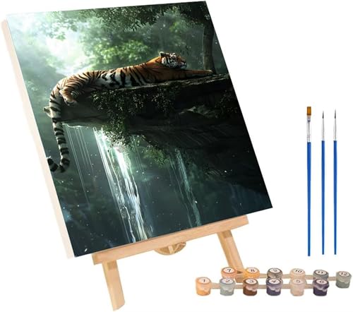 Malen Nach Zahlen Erwachsene Tiger, Malen Nach Zahlen Landschaft, DIY Handgemalt Ölgemälde Kit Mit 3 Pinseln und Acrylfarbe, Paint by Numbers Basteln Erwachsene, Deko Wohnzimmer 100x135 cm P-9059 Malen Nach Zahlen Erwachsene Tiger, Malen Nach Zahlen Landschaft, DIY Handgemalt Ölgemälde Kit Mit 3 Pinseln und Acrylfarbe, Paint by Numbers Basteln Erwachsene, Deko Wohnzimmer 100x135 cm P-9059 von MAYINGOU