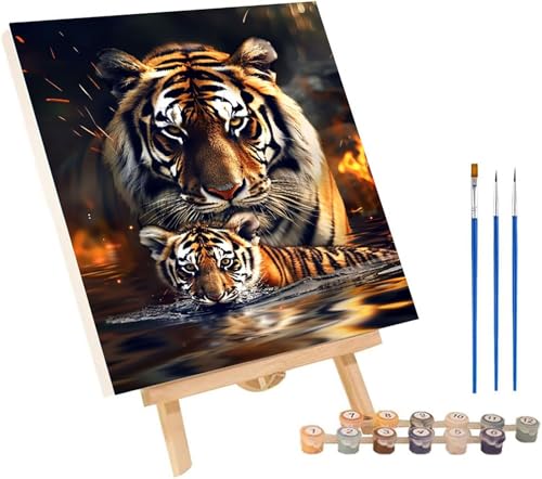 Malen Nach Zahlen Erwachsene Tiger, Malen Nach Zahlen Tier, DIY Set Erwachsene Mit 3 Pinseln und Acrylfarbe, Paint by Numbers für Deko Wohnzimmer und Wanddeko, Als Geschenke für Frauen 60x80 cm 5-2068 Malen Nach Zahlen Erwachsene Tiger, Malen Nach Zahlen Tier, DIY Set Erwachsene Mit 3 Pinseln und Acrylfarbe, Paint by Numbers für Deko Wohnzimmer und Wanddeko, Als Geschenke für Frauen 60x80 cm 5-2068 von MAYINGOU