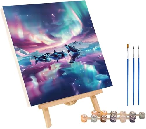 Malen Nach Zahlen Erwachsene Wal, Malen Nach Zahlen Aurora, DIY Set Erwachsene Mit 3 Pinseln und Acrylfarbe, Paint by Numbers für Deko Wohnzimmer und Wanddeko, Als Geschenke für Frauen 70x95 cm X-7465 Malen Nach Zahlen Erwachsene Wal, Malen Nach Zahlen Aurora, DIY Set Erwachsene Mit 3 Pinseln und Acrylfarbe, Paint by Numbers für Deko Wohnzimmer und Wanddeko, Als Geschenke für Frauen 70x95 cm X-7465 von MAYINGOU
