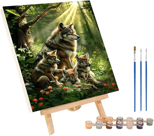 Malen Nach Zahlen Erwachsene Wolf, Malen Nach Zahlen Landschaft, DIY Set Erwachsene Mit 3 Pinseln und Acrylfarbe, Paint by Numbers für Deko Wohnzimmer und Wanddeko Geschenke 100x130 cm C-6719 Malen Nach Zahlen Erwachsene Wolf, Malen Nach Zahlen Landschaft, DIY Set Erwachsene Mit 3 Pinseln und Acrylfarbe, Paint by Numbers für Deko Wohnzimmer und Wanddeko Geschenke 100x130 cm C-6719 von MAYINGOU