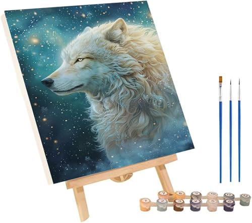 Malen Nach Zahlen Erwachsene Wolf, Malen Nach Zahlen Tier, DIY Set Erwachsene Mit 3 Pinseln und Acrylfarbe, Paint by Numbers für Deko Wohnzimmer und Wanddeko, Als Geschenke für Frauen 60x80 cm R-1391 Malen Nach Zahlen Erwachsene Wolf, Malen Nach Zahlen Tier, DIY Set Erwachsene Mit 3 Pinseln und Acrylfarbe, Paint by Numbers für Deko Wohnzimmer und Wanddeko, Als Geschenke für Frauen 60x80 cm R-1391 von MAYINGOU
