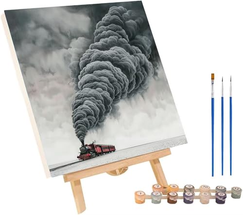 Malen Nach Zahlen Erwachsene Zug, Malen Nach Zahlen Grau, DIY Handgemalt Ölgemälde Kit Mit 3 Pinseln und Acrylfarbe, Paint by Numbers Basteln Erwachsene, Deko Wohnzimmer Geschenke 100x130 cm 1-9669 Malen Nach Zahlen Erwachsene Zug, Malen Nach Zahlen Grau, DIY Handgemalt Ölgemälde Kit Mit 3 Pinseln und Acrylfarbe, Paint by Numbers Basteln Erwachsene, Deko Wohnzimmer Geschenke 100x130 cm 1-9669 von MAYINGOU
