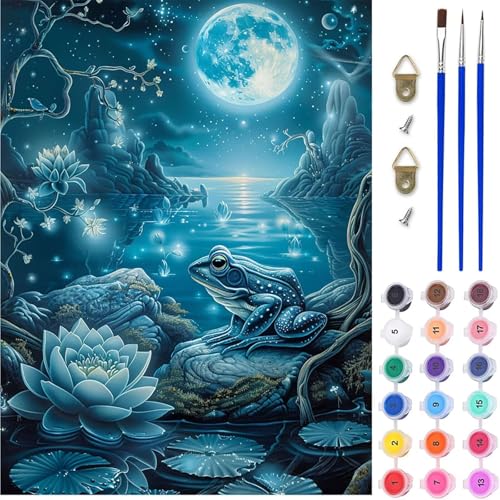 Mond Malen Nach Zahlen, Tier Malen Nach Zahlen Erwachsene, DIY Handgemalt Ölgemälde Kit mit Pinseln und Acrylfarbe, Paint by Numbers Bastelset Erwachsene, Geschenke für Frauen 60x70 cm 8-2735 Mond Malen Nach Zahlen, Tier Malen Nach Zahlen Erwachsene, DIY Handgemalt Ölgemälde Kit mit Pinseln und Acrylfarbe, Paint by Numbers Bastelset Erwachsene, Geschenke für Frauen 60x70 cm 8-2735 von MAYINGOU