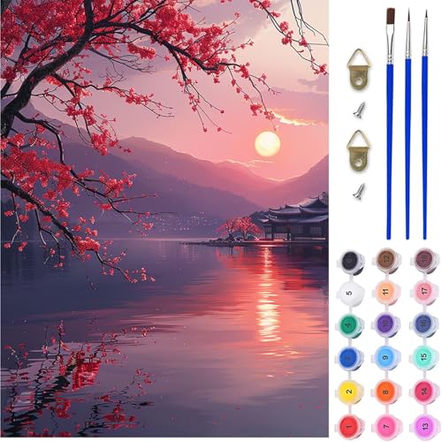 Mond Malen Nach Zahlen Erwachsene, Landschaft Malen Nach Zahlen, DIY Handgemalt Ölgemälde Kit mit Pinseln Acrylfarbe, Paint by Numbers Adult Bastelset Erwachsene, Geschenke für Frauen 50x65 cm 9-7448 Mond Malen Nach Zahlen Erwachsene, Landschaft Malen Nach Zahlen, DIY Handgemalt Ölgemälde Kit mit Pinseln Acrylfarbe, Paint by Numbers Adult Bastelset Erwachsene, Geschenke für Frauen 50x65 cm 9-7448 von MAYINGOU