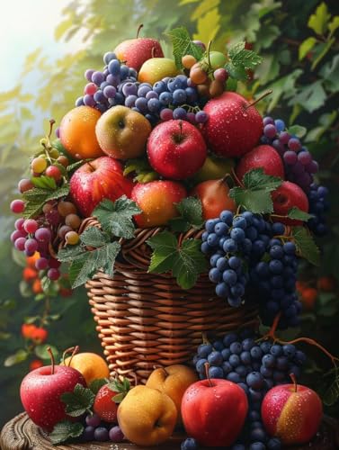 Obst Malen Nach Zahlen, Pflanzen Malen Nach Zahlen Erwachsene, DIY Handgemalt Ölgemälde Kit mit Pinseln und Acrylfarbe, Paint by Numbers Bastelset Erwachsene, Geschenke für Frauen 30x40 cm 3-1602 Obst Malen Nach Zahlen, Pflanzen Malen Nach Zahlen Erwachsene, DIY Handgemalt Ölgemälde Kit mit Pinseln und Acrylfarbe, Paint by Numbers Bastelset Erwachsene, Geschenke für Frauen 30x40 cm 3-1602 von MAYINGOU