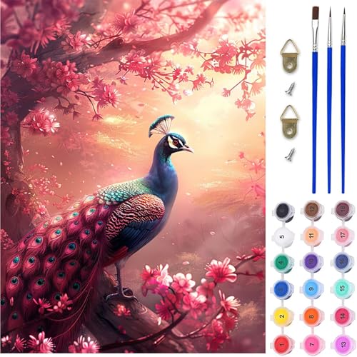 Pfau Malen Nach Zahlen, Blume Malen Nach Zahlen Erwachsene, DIY Handgemalt Ölgemälde Kit mit Pinseln und Acrylfarbe, Paint by Numbers Bastelset Erwachsene, Geschenke für Frauen 100x130 cm 1-5503 Pfau Malen Nach Zahlen, Blume Malen Nach Zahlen Erwachsene, DIY Handgemalt Ölgemälde Kit mit Pinseln und Acrylfarbe, Paint by Numbers Bastelset Erwachsene, Geschenke für Frauen 100x130 cm 1-5503 von MAYINGOU