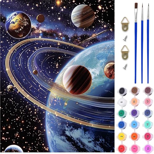 Planet Malen Nach Zahlen Erwachsene, Sternenhimmel Malen Nach Zahlen, DIY Handgemalt Ölgemälde Kit mit Pinseln Acrylfarbe, Paint by Numbers Adult Bastelset Erwachsene, Geschenke 90x120 cm A-9493 Planet Malen Nach Zahlen Erwachsene, Sternenhimmel Malen Nach Zahlen, DIY Handgemalt Ölgemälde Kit mit Pinseln Acrylfarbe, Paint by Numbers Adult Bastelset Erwachsene, Geschenke 90x120 cm A-9493 von MAYINGOU