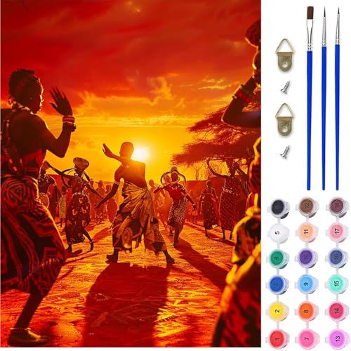 Sonnenuntergang Malen Nach Zahlen, Afrikanische Frau Malen Nach Zahlen Erwachsene, DIY Handgemalt Ölgemälde Kit mit Pinseln und Acrylfarbe, Paint by Numbers Bastelset Erwachsene 60x80 cm 1-7436 Sonnenuntergang Malen Nach Zahlen, Afrikanische Frau Malen Nach Zahlen Erwachsene, DIY Handgemalt Ölgemälde Kit mit Pinseln und Acrylfarbe, Paint by Numbers Bastelset Erwachsene 60x80 cm 1-7436 von MAYINGOU