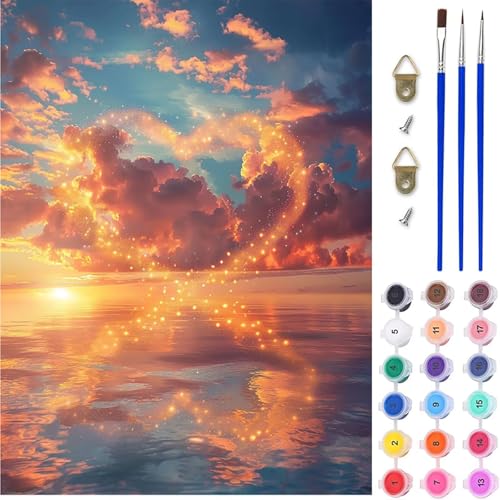 Sonnenuntergang Malen Nach Zahlen, Landschaft Malen Nach Zahlen Erwachsene, DIY Handgemalt Ölgemälde Kit mit Pinseln und Acrylfarbe, Paint by Numbers Bastelset Erwachsene, Geschenke 100x130 cm 6-3630 Sonnenuntergang Malen Nach Zahlen, Landschaft Malen Nach Zahlen Erwachsene, DIY Handgemalt Ölgemälde Kit mit Pinseln und Acrylfarbe, Paint by Numbers Bastelset Erwachsene, Geschenke 100x130 cm 6-3630 von MAYINGOU