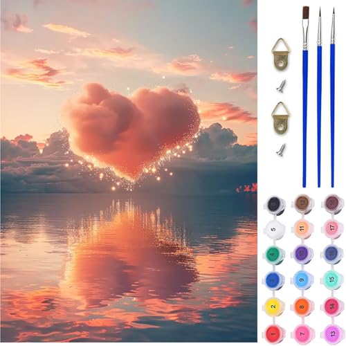 Sonnenuntergang Malen Nach Zahlen Erwachsene, Landschaft Malen Nach Zahlen, DIY Handgemalt Ölgemälde Kit mit Pinseln Acrylfarbe, Paint by Numbers Adult Bastelset Erwachsene, Geschenke 70x95 cm 0-3261 Sonnenuntergang Malen Nach Zahlen Erwachsene, Landschaft Malen Nach Zahlen, DIY Handgemalt Ölgemälde Kit mit Pinseln Acrylfarbe, Paint by Numbers Adult Bastelset Erwachsene, Geschenke 70x95 cm 0-3261 von MAYINGOU