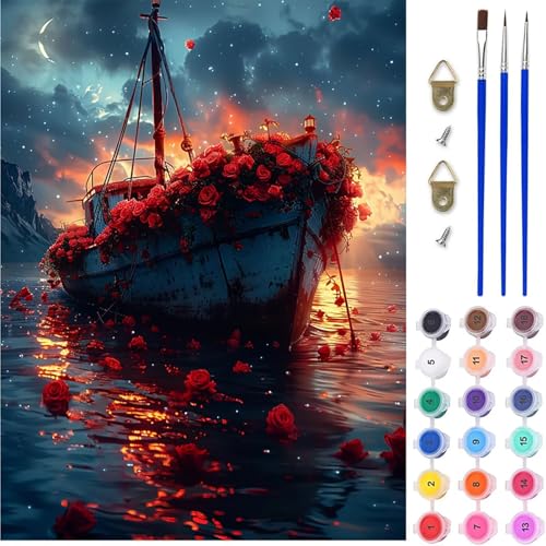Sonnenuntergang Malen Nach Zahlen Erwachsene, Rose Malen Nach Zahlen, DIY Handgemalt Ölgemälde Kit mit Pinseln Acrylfarbe, Paint by Numbers Adult Bastelset Erwachsene, Geschenke 100x130 cm O-1120 Sonnenuntergang Malen Nach Zahlen Erwachsene, Rose Malen Nach Zahlen, DIY Handgemalt Ölgemälde Kit mit Pinseln Acrylfarbe, Paint by Numbers Adult Bastelset Erwachsene, Geschenke 100x130 cm O-1120 von MAYINGOU