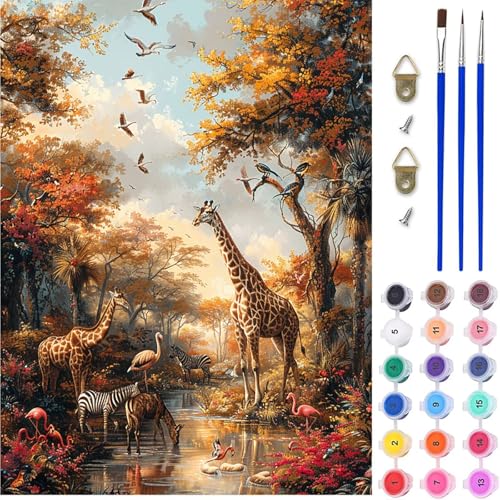 Tier Malen Nach Zahlen Erwachsene, Baum Malen Nach Zahlen, DIY Handgemalt Ölgemälde Kit mit Pinseln Acrylfarbe, Paint by Numbers Adult Bastelset Erwachsene, Geschenke für Frauen 30x40 cm B-3316 Tier Malen Nach Zahlen Erwachsene, Baum Malen Nach Zahlen, DIY Handgemalt Ölgemälde Kit mit Pinseln Acrylfarbe, Paint by Numbers Adult Bastelset Erwachsene, Geschenke für Frauen 30x40 cm B-3316 von MAYINGOU
