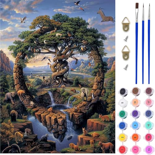 Tier Malen Nach Zahlen Erwachsene, Landschaft Malen Nach Zahlen, DIY Handgemalt Ölgemälde Kit mit Pinseln Acrylfarbe, Paint by Numbers Adult Bastelset Erwachsene, Geschenke für Frauen 60x80 cm A-7161 Tier Malen Nach Zahlen Erwachsene, Landschaft Malen Nach Zahlen, DIY Handgemalt Ölgemälde Kit mit Pinseln Acrylfarbe, Paint by Numbers Adult Bastelset Erwachsene, Geschenke für Frauen 60x80 cm A-7161 von MAYINGOU