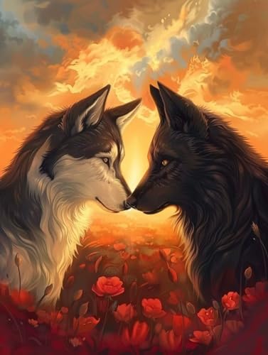 Wolf Malen Nach Zahlen, Blume Malen Nach Zahlen Erwachsene, DIY Handgemalt Ölgemälde Kit mit Pinseln und Acrylfarbe, Paint by Numbers Bastelset Erwachsene, Geschenke für Frauen 100x135 cm S-2581 Wolf Malen Nach Zahlen, Blume Malen Nach Zahlen Erwachsene, DIY Handgemalt Ölgemälde Kit mit Pinseln und Acrylfarbe, Paint by Numbers Bastelset Erwachsene, Geschenke für Frauen 100x135 cm S-2581 von MAYINGOU