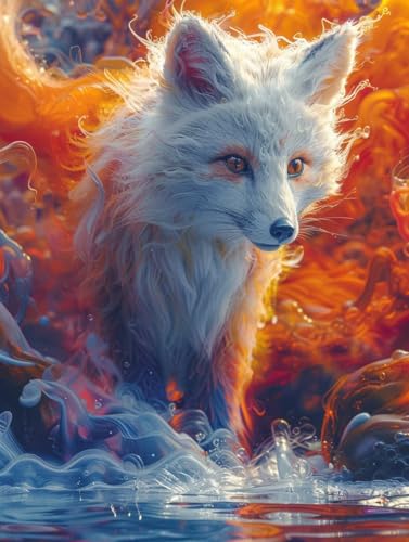Wolf Malen Nach Zahlen, Tier Malen Nach Zahlen Erwachsene, DIY Handgemalt Ölgemälde Kit mit Pinseln und Acrylfarbe, Paint by Numbers Bastelset Erwachsene, Geschenke für Frauen 100x135 cm 1-2985 Wolf Malen Nach Zahlen, Tier Malen Nach Zahlen Erwachsene, DIY Handgemalt Ölgemälde Kit mit Pinseln und Acrylfarbe, Paint by Numbers Bastelset Erwachsene, Geschenke für Frauen 100x135 cm 1-2985 von MAYINGOU