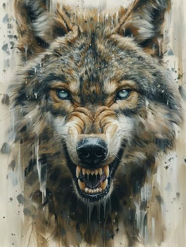 Wolf Malen Nach Zahlen, Tier Malen Nach Zahlen Erwachsene, DIY Handgemalt Ölgemälde Kit mit Pinseln und Acrylfarbe, Paint by Numbers Bastelset Erwachsene, Geschenke für Frauen 100x135 cm 7-1383 Wolf Malen Nach Zahlen, Tier Malen Nach Zahlen Erwachsene, DIY Handgemalt Ölgemälde Kit mit Pinseln und Acrylfarbe, Paint by Numbers Bastelset Erwachsene, Geschenke für Frauen 100x135 cm 7-1383 von MAYINGOU
