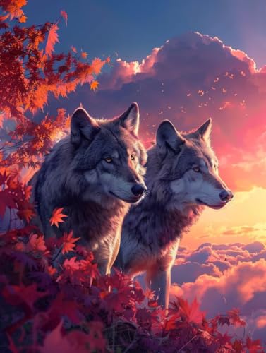 Wolf Malen Nach Zahlen Erwachsene, Sonnenuntergang Malen Nach Zahlen, DIY Handgemalt Ölgemälde Kit mit Pinseln Acrylfarbe, Paint by Numbers Adult Bastelset Erwachsene, Geschenke 100x135 cm T-7151 Wolf Malen Nach Zahlen Erwachsene, Sonnenuntergang Malen Nach Zahlen, DIY Handgemalt Ölgemälde Kit mit Pinseln Acrylfarbe, Paint by Numbers Adult Bastelset Erwachsene, Geschenke 100x135 cm T-7151 von MAYINGOU