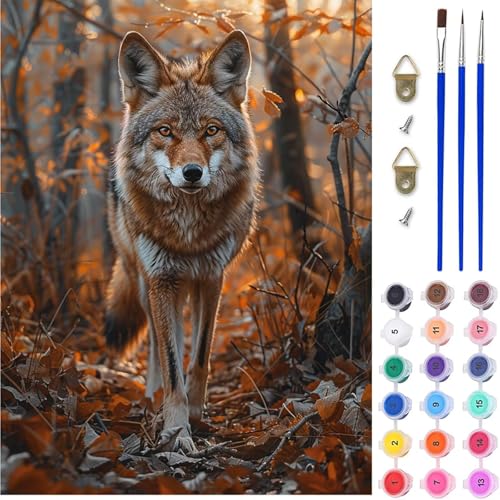Wolf Malen Nach Zahlen Erwachsene, Tier Malen Nach Zahlen, DIY Handgemalt Ölgemälde Kit mit Pinseln Acrylfarbe, Paint by Numbers Adult Bastelset Erwachsene, Geschenke für Frauen 60x80 cm 5-5103 Wolf Malen Nach Zahlen Erwachsene, Tier Malen Nach Zahlen, DIY Handgemalt Ölgemälde Kit mit Pinseln Acrylfarbe, Paint by Numbers Adult Bastelset Erwachsene, Geschenke für Frauen 60x80 cm 5-5103 von MAYINGOU