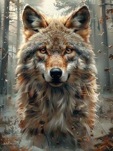 Wolf Malen Nach Zahlen Erwachsene, Tier Malen Nach Zahlen, DIY Handgemalt Ölgemälde Kit mit Pinseln Acrylfarbe, Paint by Numbers Adult Bastelset Erwachsene, Geschenke für Frauen 70x95 cm 8-2819 Wolf Malen Nach Zahlen Erwachsene, Tier Malen Nach Zahlen, DIY Handgemalt Ölgemälde Kit mit Pinseln Acrylfarbe, Paint by Numbers Adult Bastelset Erwachsene, Geschenke für Frauen 70x95 cm 8-2819 von MAYINGOU