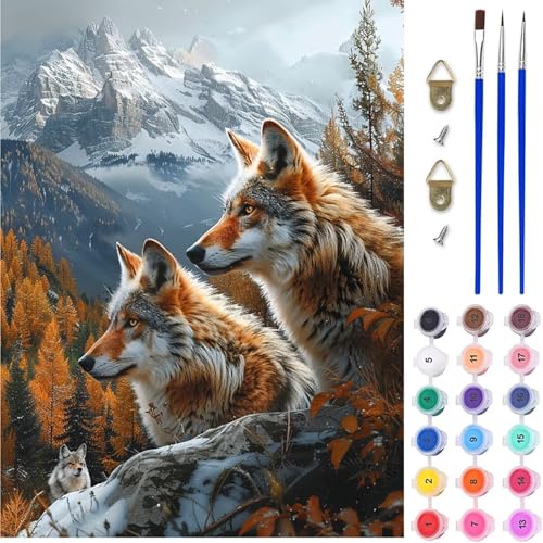 Wolf Malen Nach Zahlen Erwachsene, Tier Malen Nach Zahlen, DIY Handgemalt Ölgemälde Kit mit Pinseln Acrylfarbe, Paint by Numbers Adult Bastelset Erwachsene, Geschenke für Frauen 90x120 cm G-5986 Wolf Malen Nach Zahlen Erwachsene, Tier Malen Nach Zahlen, DIY Handgemalt Ölgemälde Kit mit Pinseln Acrylfarbe, Paint by Numbers Adult Bastelset Erwachsene, Geschenke für Frauen 90x120 cm G-5986 von MAYINGOU