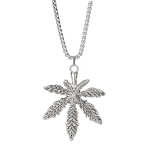 MAYIYAHO Altes Silber 3 mm echtes Lederband Pot Weed Leaf Charm 13 Quot; Choker Halskette Collares Gothic Damen Mädchen Schmuck MAYIYAHO Altes Silber 3 mm echtes Lederband Pot Weed Leaf Charm 13 Quot; Choker Halskette Collares Gothic Damen Mädchen Schmuck von MAYIYAHO