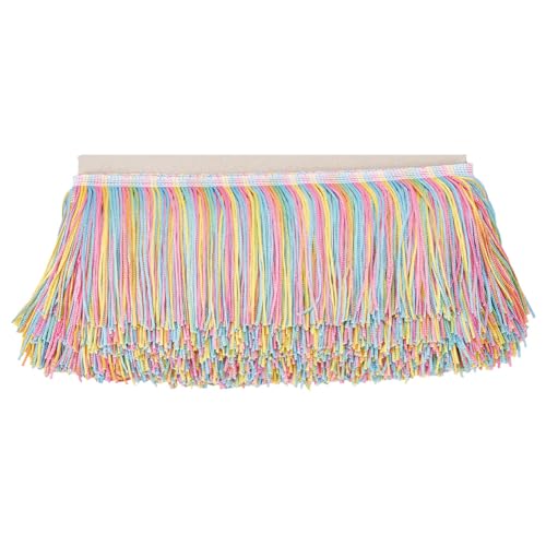 MAYJOYDIY 10 m Regenbogen Quastenfransenbesatz 100mm Bunt Polyester Quasten Spitzenbesatz Chainette Fransenbesatz Quasten Nähbesatz Für Heimwerker Basteln Lampenschirm Kleidung Und Kleiderdekoration MAYJOYDIY 10 m Regenbogen Quastenfransenbesatz 100mm Bunt Polyester Quasten Spitzenbesatz Chainette Fransenbesatz Quasten Nähbesatz Für Heimwerker Basteln Lampenschirm Kleidung Und Kleiderdekoration von MAYJOYDIY