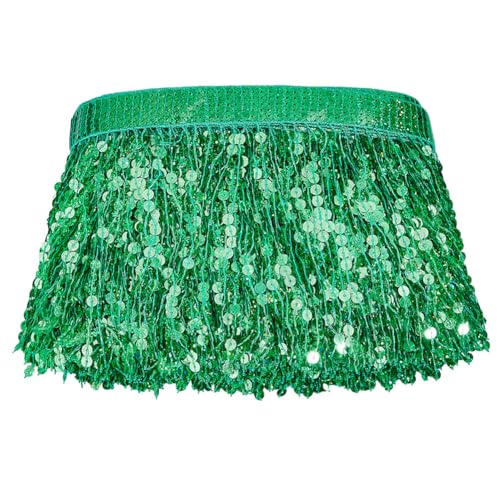 MAYJOYDIY 10m Grüne Pailletten Fransenborte 17cm Funkelnde Fransenquastenbesatz Paillettenquasten Nähdekoration Für Lateinamerikanische Kleider Bühnenkostüme Nähen Basteln Party Dekoration MAYJOYDIY 10m Grüne Pailletten Fransenborte 17cm Funkelnde Fransenquastenbesatz Paillettenquasten Nähdekoration Für Lateinamerikanische Kleider Bühnenkostüme Nähen Basteln Party Dekoration von MAYJOYDIY