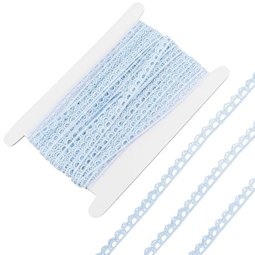 MAYJOYDIY 12,7 m blaues Spitzenband, 0,9 cm bestickte Häkelspitzenborte für Kleidung, Verzierung, Stretch-Rand, für Kostüm, Vorhang, Stirnband, Hochzeitsdekoration, Nähen, Handwerk MAYJOYDIY 12,7 m blaues Spitzenband, 0,9 cm bestickte Häkelspitzenborte für Kleidung, Verzierung, Stretch-Rand, für Kostüm, Vorhang, Stirnband, Hochzeitsdekoration, Nähen, Handwerk von MAYJOYDIY