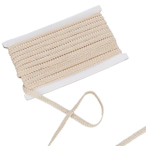 MAYJOYDIY 13 m × 8mm Weißer Gimp Zopfbesatz Tausendfüßler Polyester Flechtband Antiker Zopf Spitzenbesatz Zum Nähen Kostüm Basteln Vorhang Lampenschirm Heimdekoration MAYJOYDIY 13 m × 8mm Weißer Gimp Zopfbesatz Tausendfüßler Polyester Flechtband Antiker Zopf Spitzenbesatz Zum Nähen Kostüm Basteln Vorhang Lampenschirm Heimdekoration von MAYJOYDIY