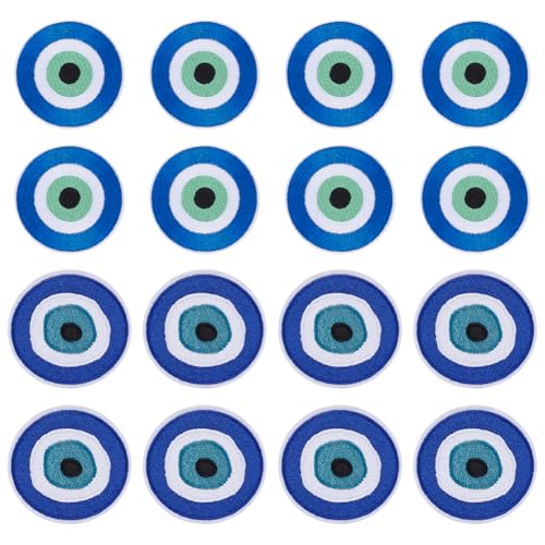 MAYJOYDIY 16 Stück Bestickte Applikation Mit Bösem Blick 2 Stil Ägypten Blaues Auge Niedlicher Cartoon Aufnäher Zum Aufbügeln/Aufnähen Für Kleidung Jeans Rucksack Hut DIY/Kunst/Basteln 61mm & 54mm MAYJOYDIY 16 Stück Bestickte Applikation Mit Bösem Blick 2 Stil Ägypten Blaues Auge Niedlicher Cartoon Aufnäher Zum Aufbügeln/Aufnähen Für Kleidung Jeans Rucksack Hut DIY/Kunst/Basteln 61mm & 54mm von MAYJOYDIY