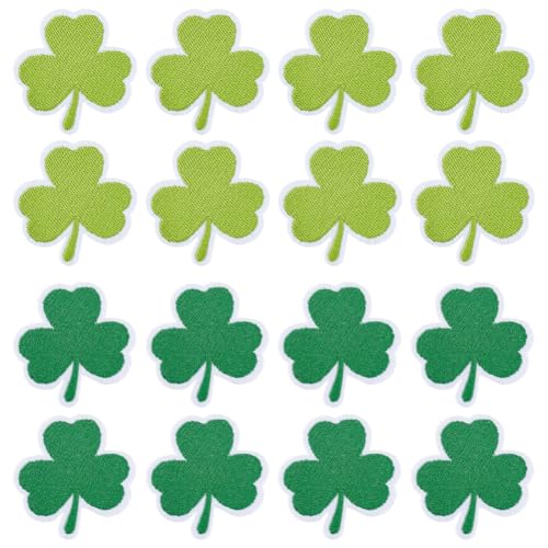 MAYJOYDIY 16 Stücke 2 Farben Glück Kleeblatt Bestickt Patches Klee Eisen Applikationen Aufnäher Mit Kleeblatt Zum St.Patrick'S Day Zum Aufnähen Für Kleidung Hüte Taschen Bastelprojekte Accessoires MAYJOYDIY 16 Stücke 2 Farben Glück Kleeblatt Bestickt Patches Klee Eisen Applikationen Aufnäher Mit Kleeblatt Zum St.Patrick'S Day Zum Aufnähen Für Kleidung Hüte Taschen Bastelprojekte Accessoires von MAYJOYDIY