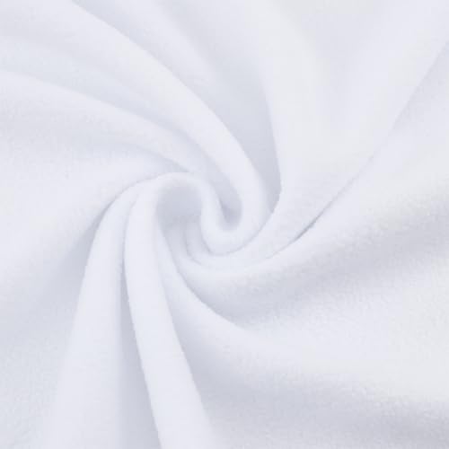 MAYJOYDIY 1m Weißer Einfarbiger Gestrickter Polarfleece Stoff 1.6m Polyester Plüschfleece Gewebe Breiter Weicher Dehnbarer Textilien Zum Nähen Decken Hosen Jacken Röcke MAYJOYDIY 1m Weißer Einfarbiger Gestrickter Polarfleece Stoff 1.6m Polyester Plüschfleece Gewebe Breiter Weicher Dehnbarer Textilien Zum Nähen Decken Hosen Jacken Röcke von MAYJOYDIY