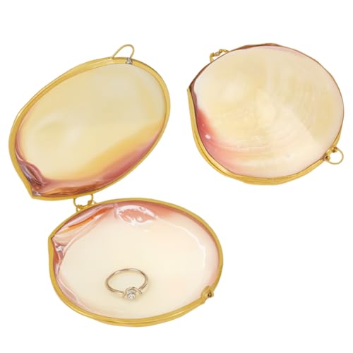 MAYJOYDIY 2 Stück Schmuckschatulle In Muschelform In Beige Display Natürliche Muschel Figur Sammlerstück Ring Schmuck Halter Ohrring Schmuckstücke Dekorative Box Organizer Für Ringe Ohrringe Halskette MAYJOYDIY 2 Stück Schmuckschatulle In Muschelform In Beige Display Natürliche Muschel Figur Sammlerstück Ring Schmuck Halter Ohrring Schmuckstücke Dekorative Box Organizer Für Ringe Ohrringe Halskette von MAYJOYDIY