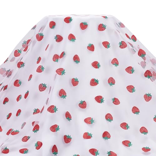 MAYJOYDIY 2.74 m × 1.65 m Erdbeerrosa Tüll Spitzenstoff Breiter Glänzender Erdbeer Glitzer Tüll Für Heimwerkerarbeiten Tutu Röcke Nähen Party Dekoration Kleider Schleifen Geschenkband MAYJOYDIY 2.74 m × 1.65 m Erdbeerrosa Tüll Spitzenstoff Breiter Glänzender Erdbeer Glitzer Tüll Für Heimwerkerarbeiten Tutu Röcke Nähen Party Dekoration Kleider Schleifen Geschenkband von MAYJOYDIY